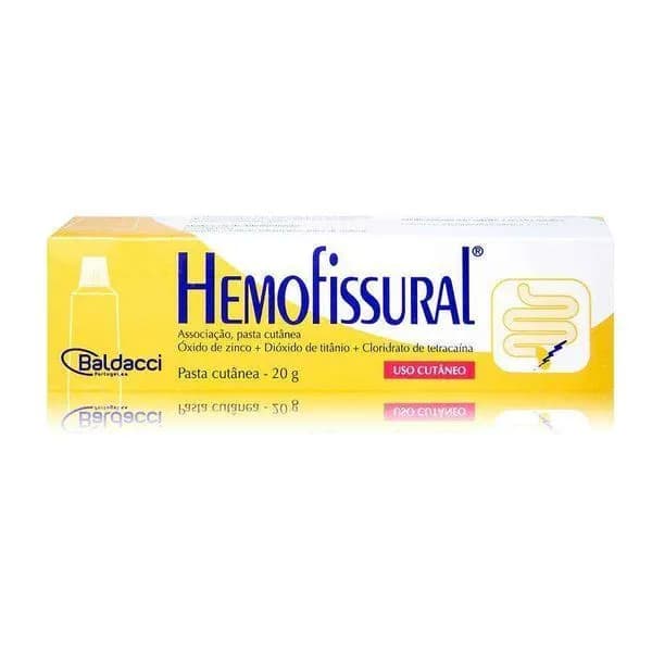 Hemofissural, Associação Bisnaga 20 g Pasta cutan