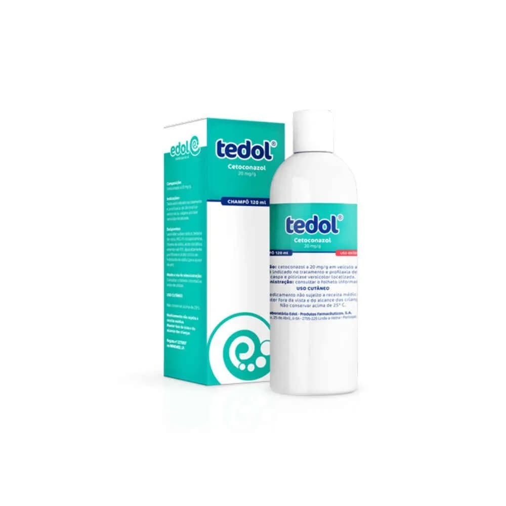 Tedol, 20 mg/g-120 mL x 1 champô frasco