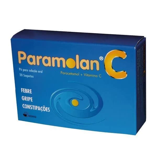 Paramolan C, 500/250 mg x 20 pó sol oral saq