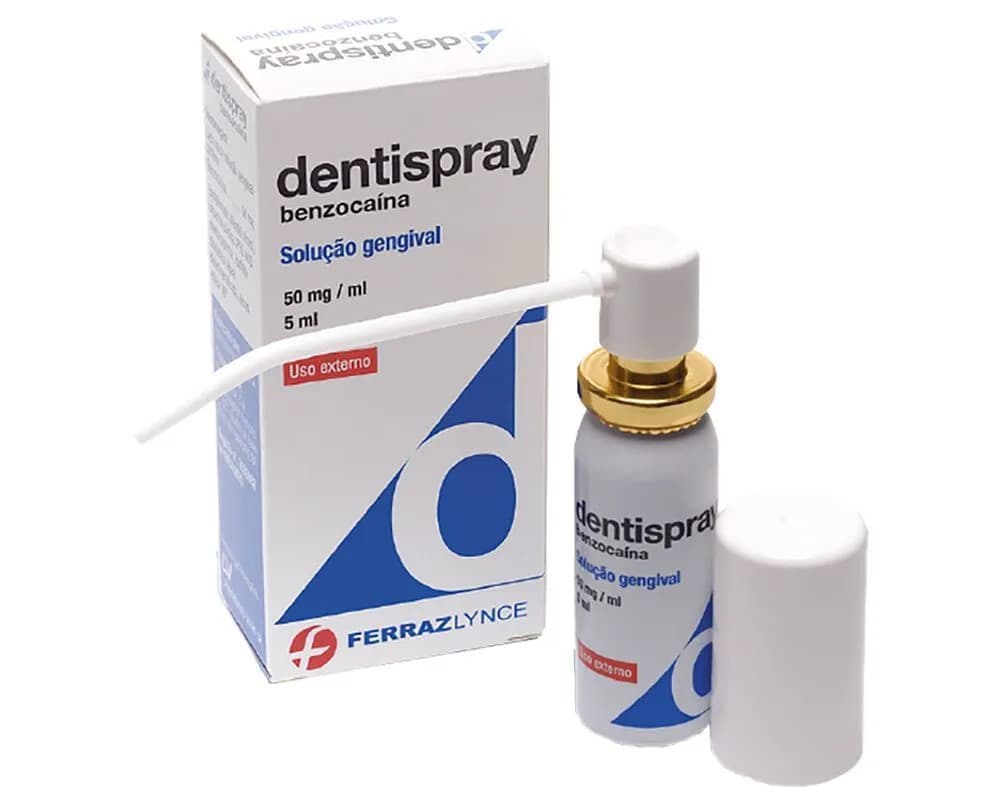 Dentispray, 50 mg/mL-5 mL x 1 sol dent