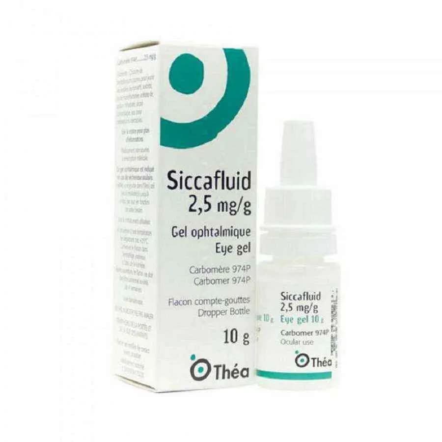 Siccafluid, 2.5 mg/g Frasco conta-gotas 10 g Gel oftálmico