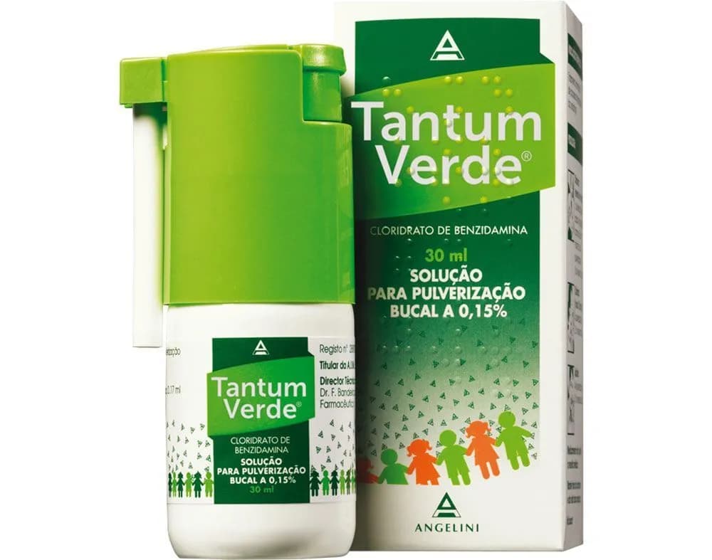 Tantum Verde, 1.5 mg/ml Frasco nebulizador 30 ml Sol pulv bucal