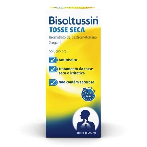 Bisoltussin Tosse Seca, 2 mg/mL-200 mL x 1 sol oral mL