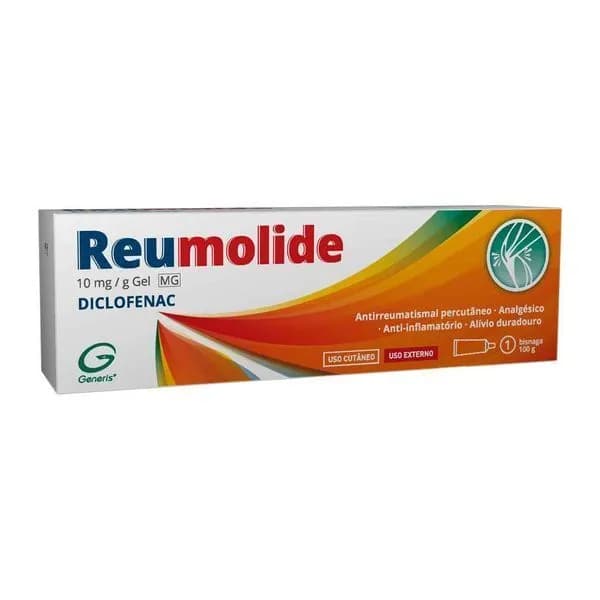 Diclofenac Reumolide MG, 10 mg/g Bisnaga 100 g Gel
