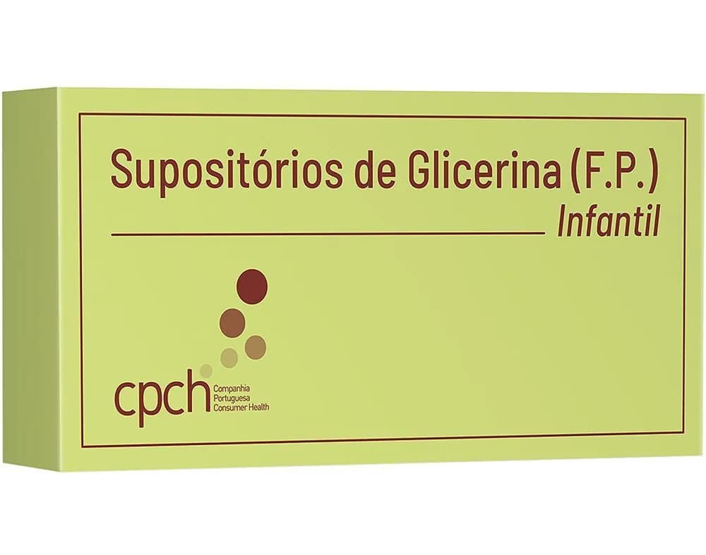 Supositórios de Glicerina (F.P.) Infantil, 1100 mg x 12 sup