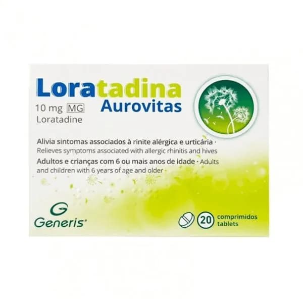 Loratadina Aurovitas MG, 10 mg x 20 comp