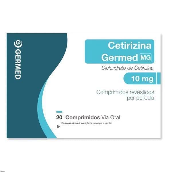 Cetirizina Germed MG, 10 mg Blister 20 Unidade(s) Comp revest pelic