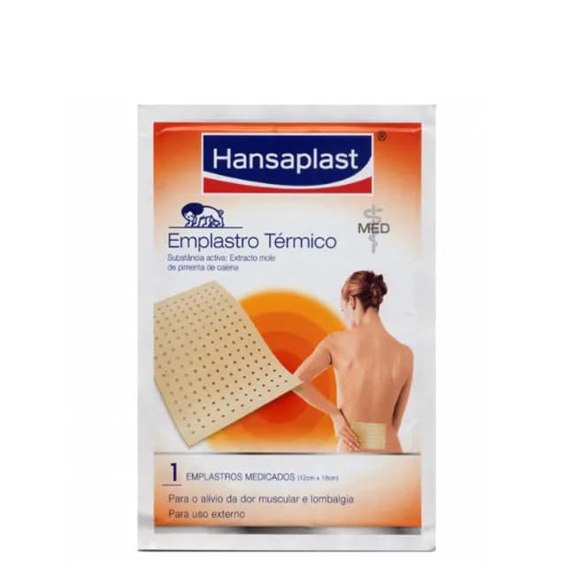 Hansaplast Emplastro Térmico, 4,8 mg/unidade x 1 emplastro