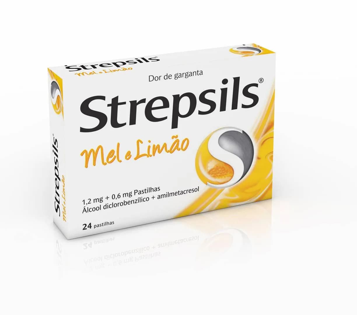 Strepsils Mel e limão, 1.2 mg + 0.6 mg Blister 24 Unidade(s) Past