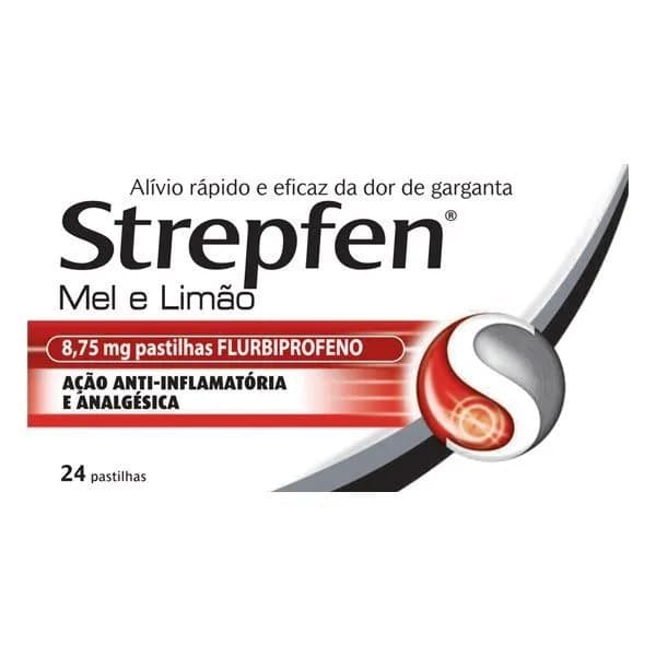 Strepfen Mel e limão, 8.75 mg Blister 24 Unidade(s) Past