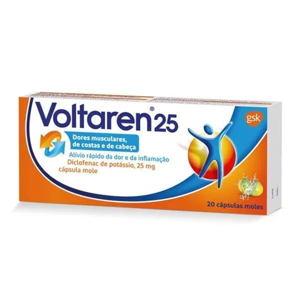 Voltaren 25, 25 mg Blister 20 Unidade(s) Caps mole