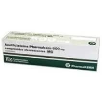 Acetilcisteína Pharmakern MG, 600 mg Recipiente para comprimidos 20 Unidade(s) Comp eferv
