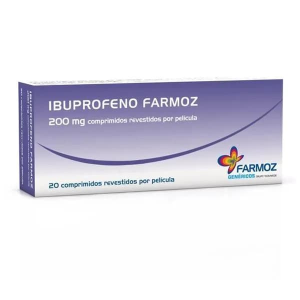 Ibuprofeno Farmoz, 200 mg Blister 20 Unidade(s) Comp revest pelic