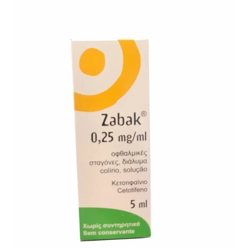 Zabak,0.25 mg/ml Frasco conta-gotas 5 ml Col, sol