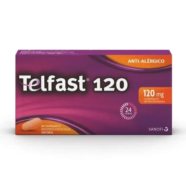 Telfast 120, 120 mg Blister 10 Unidade(s) Comp revest pelic