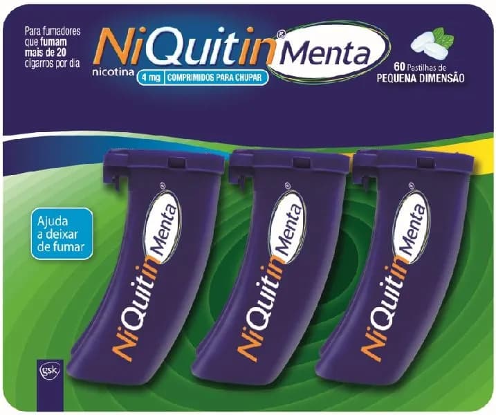Niquitin Menta, 4 mg x 60 comp chupar