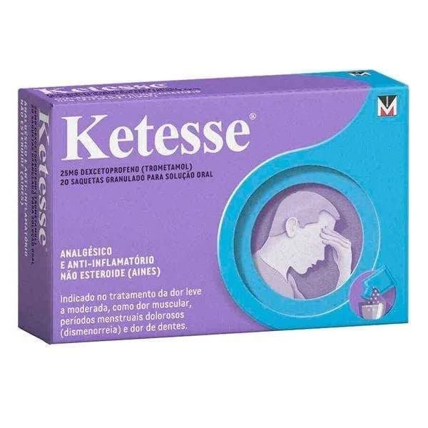 Ketesse, 25 mg x 20 gran sol oral saq