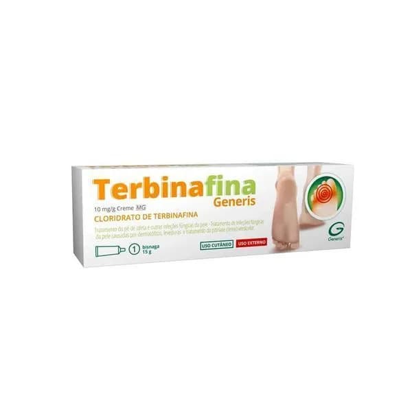 Terbinafina Generis MG, 10 mg/g-15 g x 1 creme bisnaga