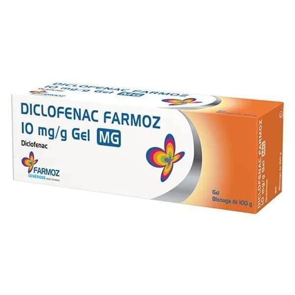 Diclofenac Farmoz MG, 10 mg/g Bisnaga 100 g Gel