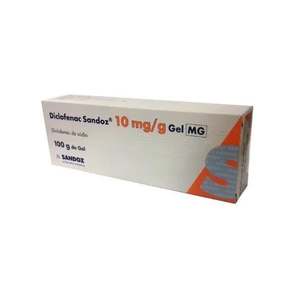 Diclofenac Sandoz MG, 10 mg/g Bisnaga 100 g Gel
