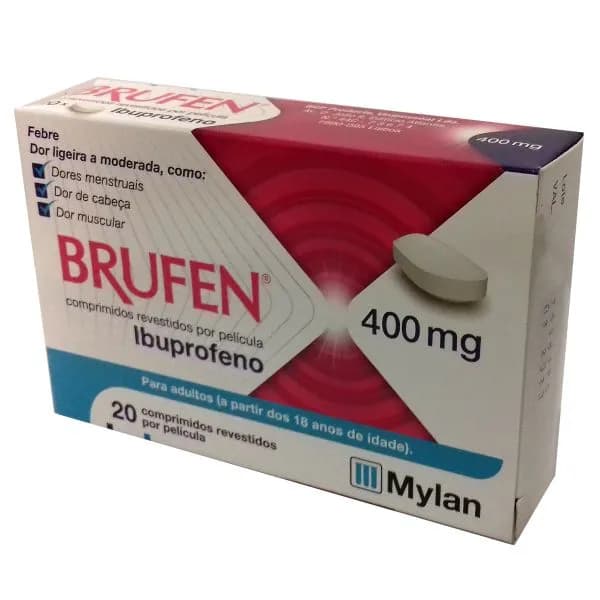 Brufen, 400 mg Blister 20 Unidade(s) Comp revest pelic