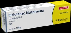 Diclofenac Bluepharma, 10 mg/g Bisnaga 100 g Gel