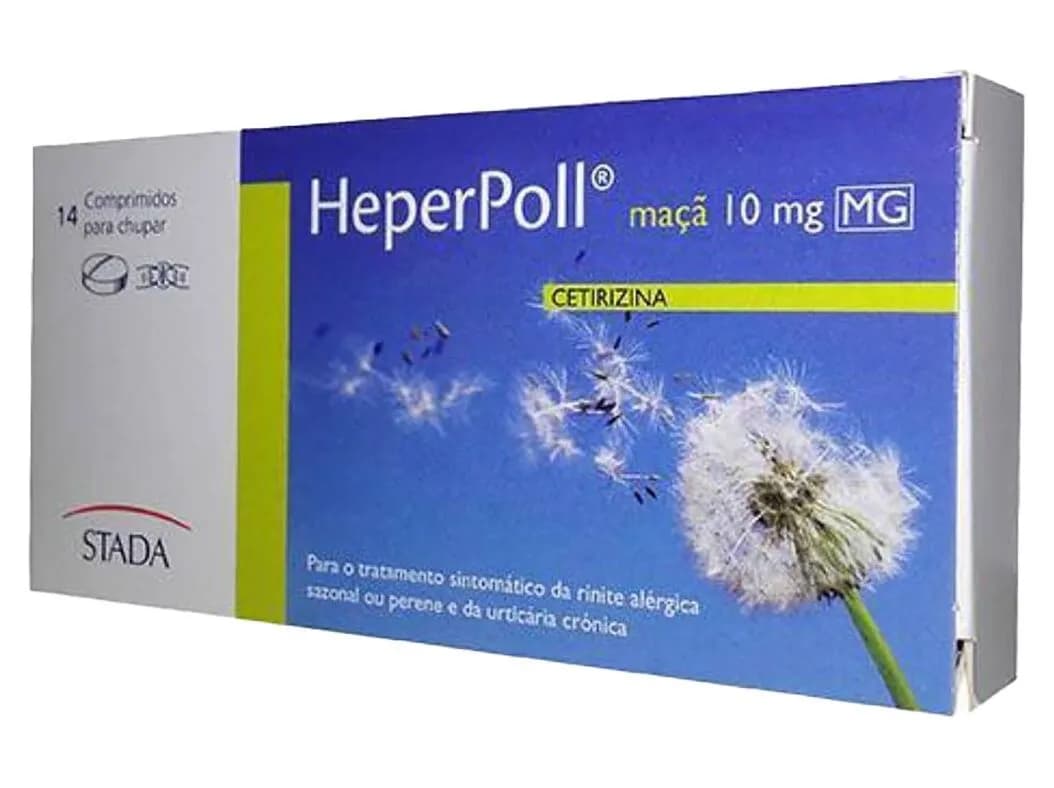 Heperpoll Maçã MG, 10 mg Blister 14 Unidade(s) Comp chupar