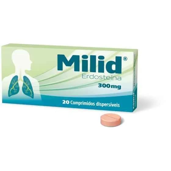 Milid, 300 mg Blister 20 Unidade(s) Comp disp