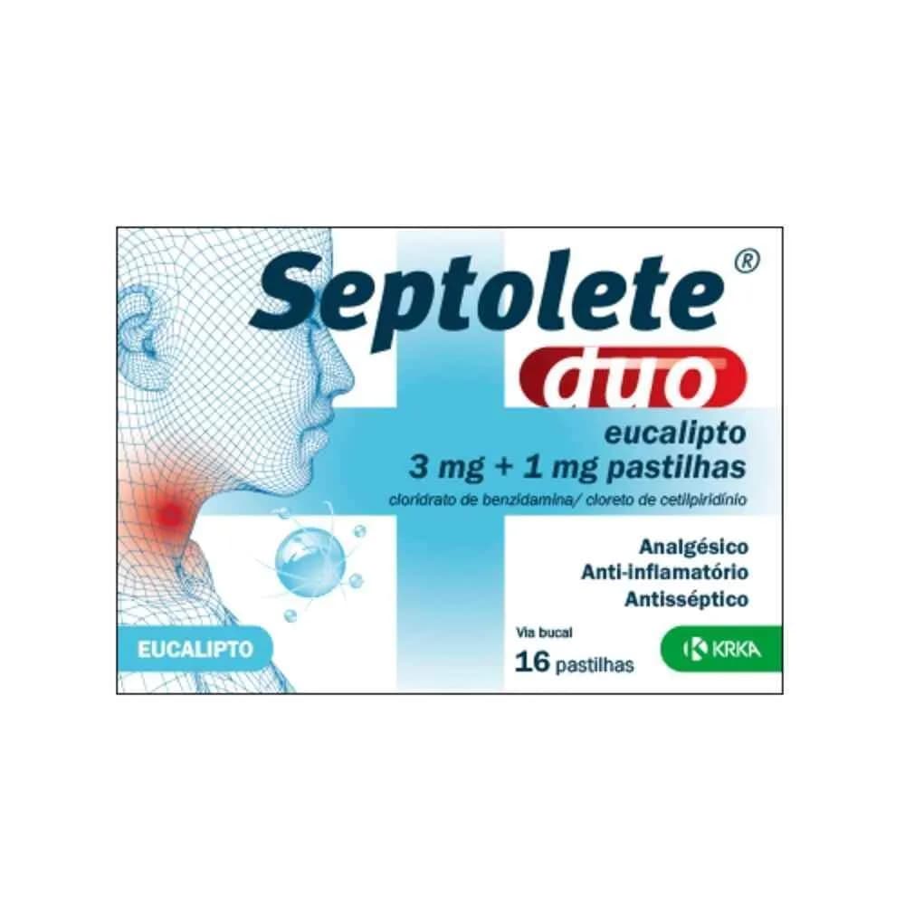 Septolete Duo Eucalipto, 3 mg + 1 mg Blister 16 Unidade(s) Past