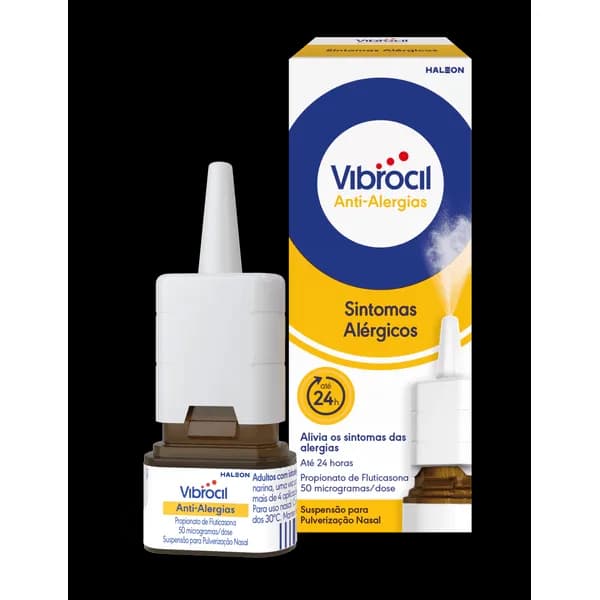 Vibrocil Anti-Alergias, 50 µg/dose Frasco nebulizador 60 dose Susp pulv nasal