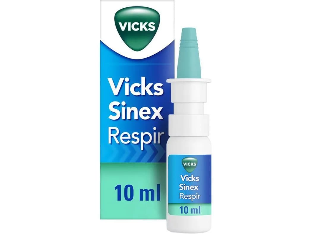 Vicks Sinex Respir, 0.5 mg/ml Frasco 10 ml Sol pulv nasal