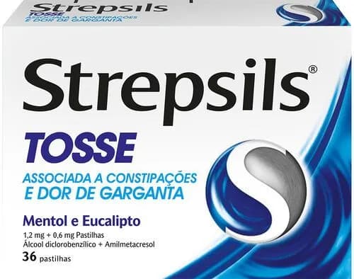 Strepsils, 1.2 mg + 0.6 mg Blister 36 Unidade(s) Past
