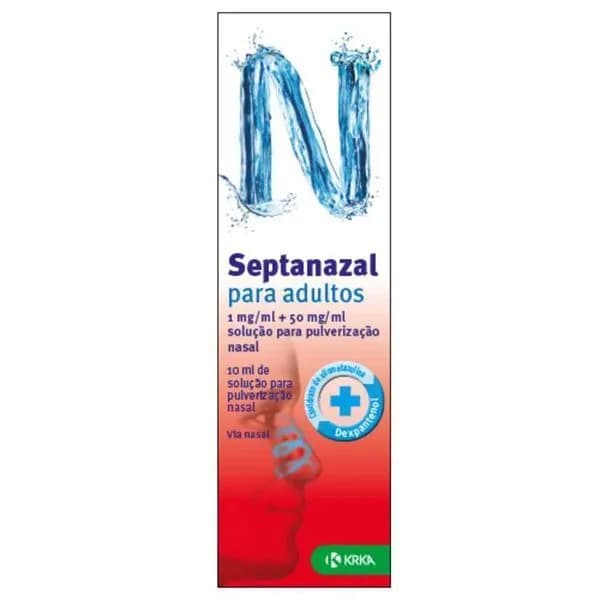 Septanazal, 1/50 mg/mL-10mL x 1 sol pulv nasal