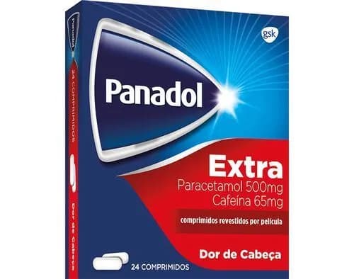 Panadol Extra, 500 mg + 65 mg Blister 24 Unidade(s) Comp revest pelic
