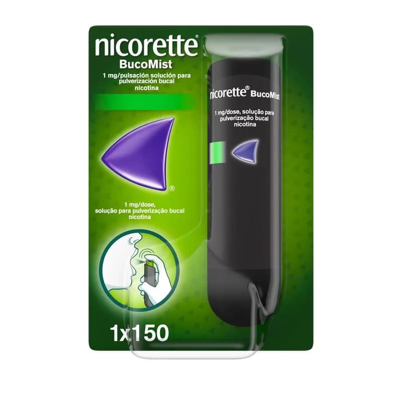 Nicorette Bucomist (150 doses), 1 mg/dose x 1 sol pulv bucal