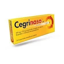 Cêgrifen MG, 200 mg + 30 mg Blister 24 Unidade(s) Comp revest pelic