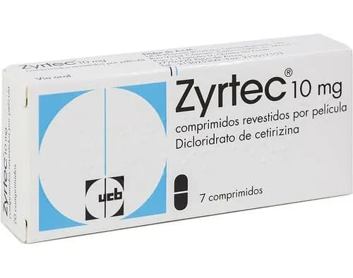 Zyrtec, 10 mg Blister 7 Unidade(s) Comp revest pelic