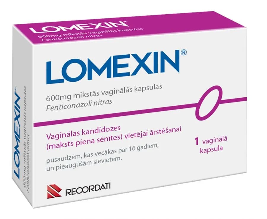 Lomexin, 600 mg x 1 cáps mole vag