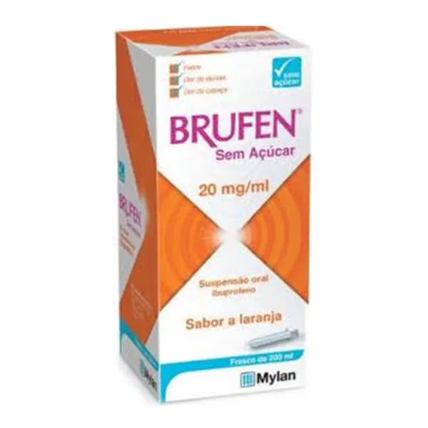 Brufen Sem Açúcar, 20 mg/ml Frasco 200 ml Susp oral