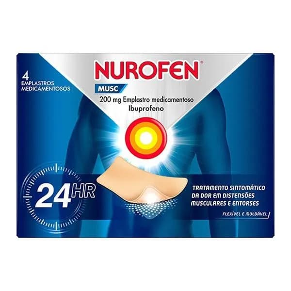 Nurofen Musc, 200 mg 4 Saqueta Emplast medic