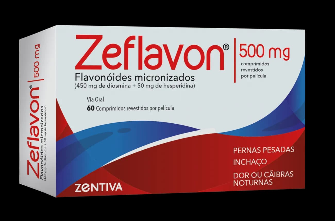 Zeflavon, 500 mg Blister 60 Unidade(s) Comp revest pelic