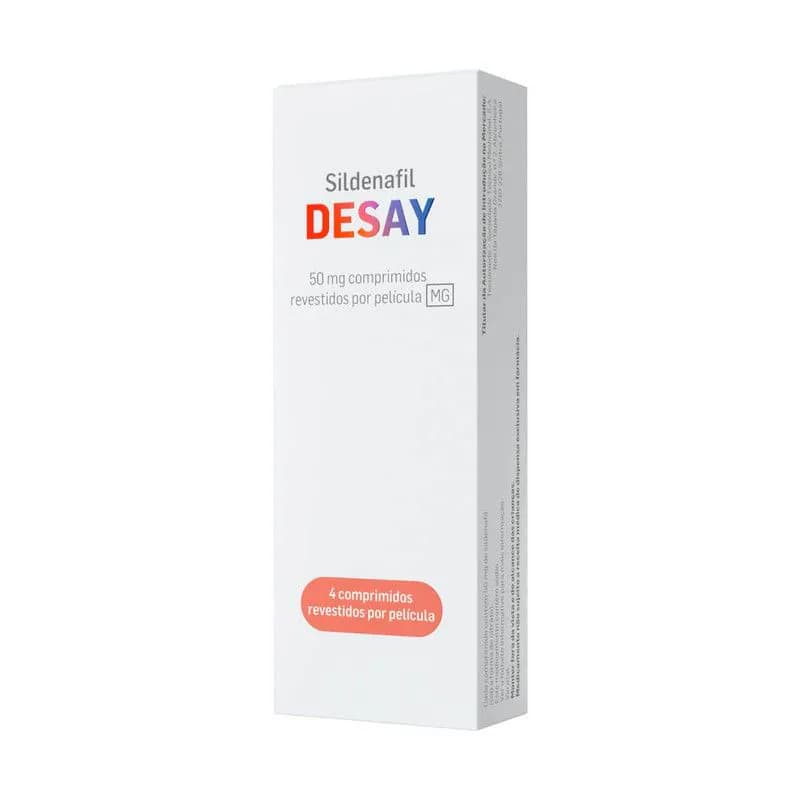 Sildenafil Desay MG, 50 mg Blister 4 Unidade(s) Comp revest pelic
