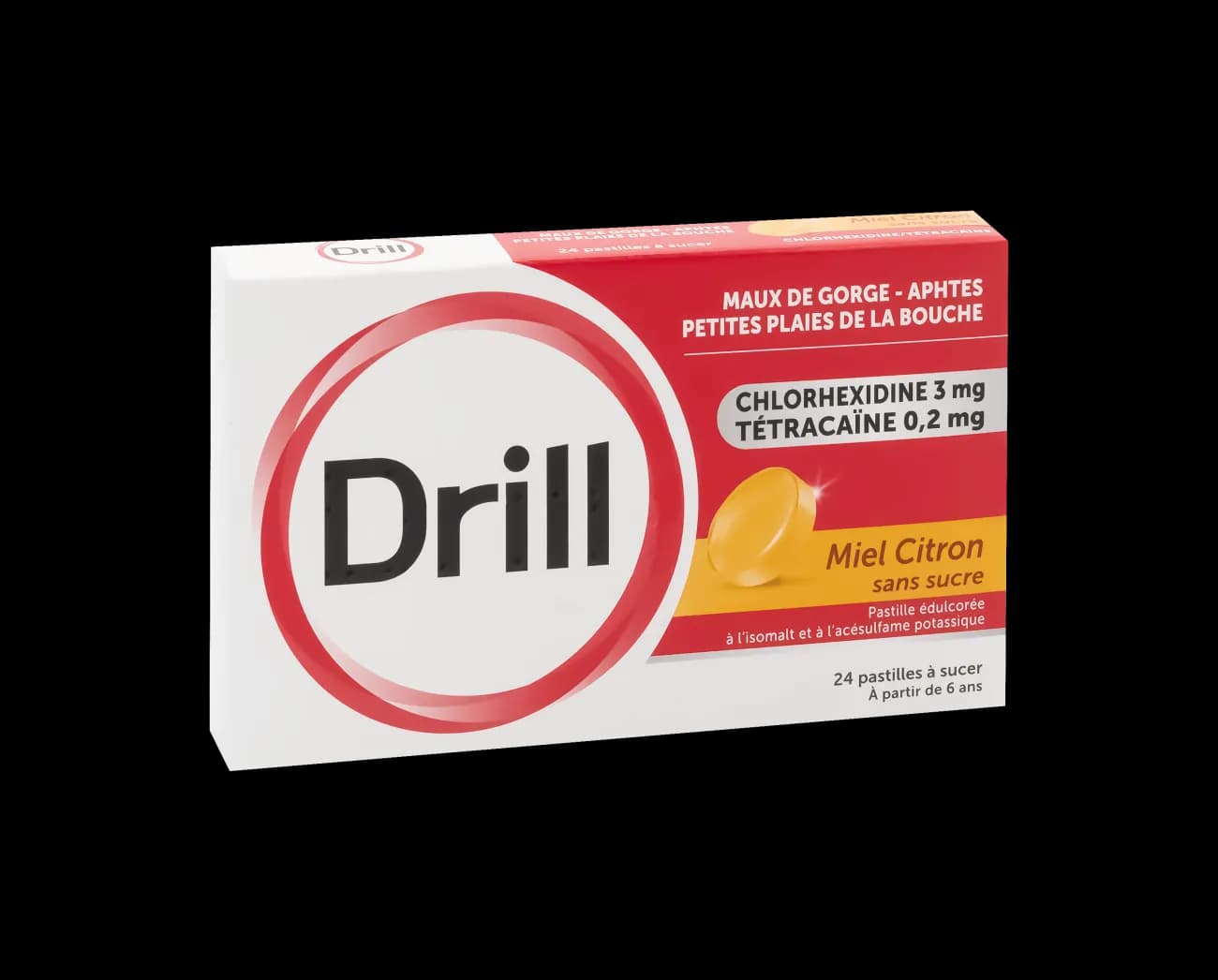Drill Mel e Limão sem açúcar, 0.2 mg + 3 mg Blister 24 Unidade(s) Past