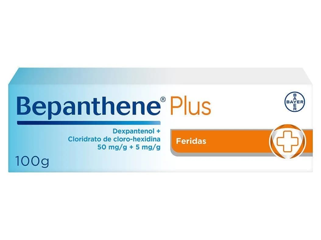 Bepanthene Plus, 50 mg/g + 5 mg/g Bisnaga 100 g Cr