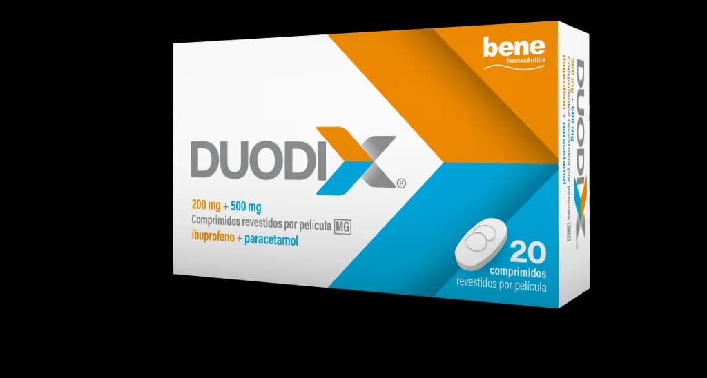 Duodix MG, 200 mg + 500 mg Blister 20 Unidade(s) Comp revest pelic