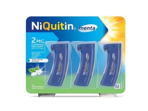 Niquitin Menta, 2 mg Recipiente multidose 60 Unidade(s) Comp chupar