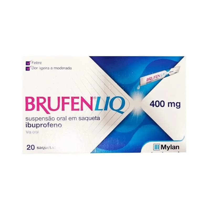 Brufen Liq, 400 mg/10 ml 20 Saqueta 10 ml Susp oral