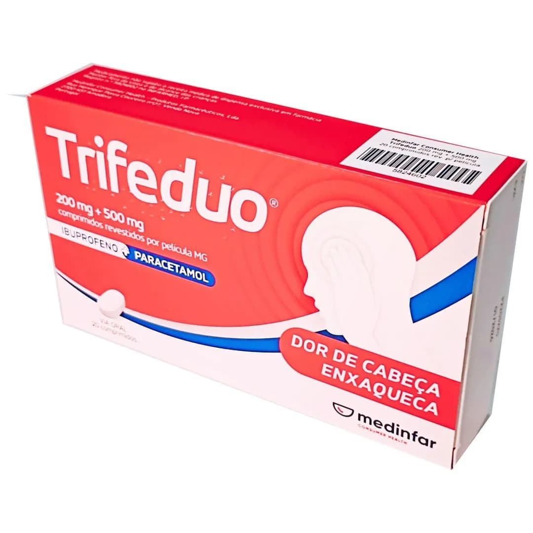 Trifeduo MG, 200 mg + 500 mg Blister 20 Unidade(s) Comp revest pelic