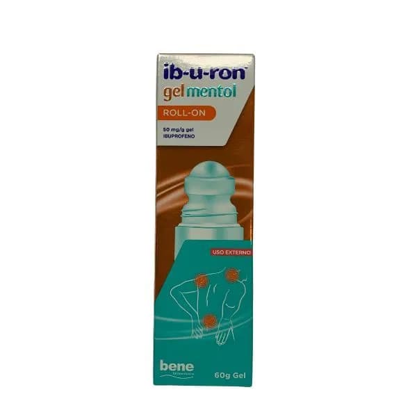 ib-u-ron gel mentol roll-on, 50 mg/g Recipiente com aplicador roll-on 60 g Gel