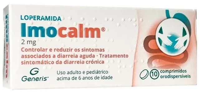 Loperamida Imocalm ® Rapid, 2 mg Blister 10 Unidade(s) Comp orodisp